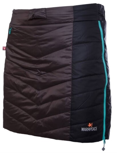 Warmpeace Shee Skirt padded Black/grey/turkis S