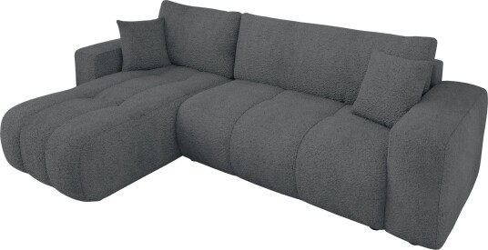 Flo Sovesofa med sjeselong 3 seter Grå