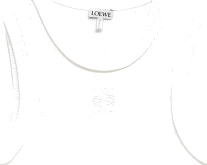 Loewe Dame Topper Hvit XS,