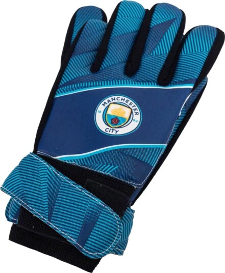 Manchester City FC Childrens/Kids Fuse Goalkeeper Gloves