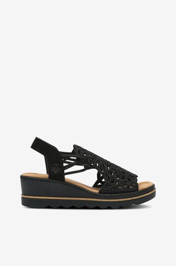 Rieker   Sandaler 67465 00   Svart