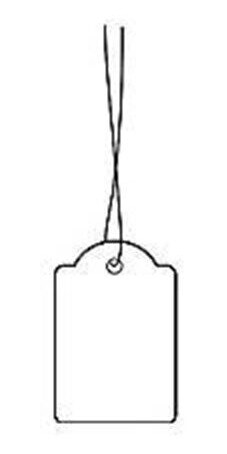 HERMA Strung marking tags - name badge labels - 1000 label(s) - 25 x 38 mm