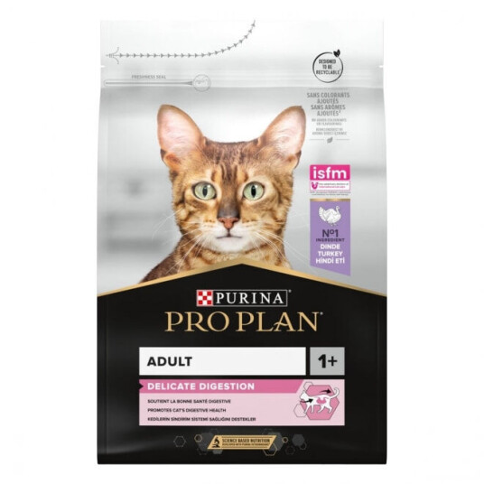 Purina Pro Plan Kattemat Delicate Digestion Kalkun 3 kg Tørrfôr for Katter