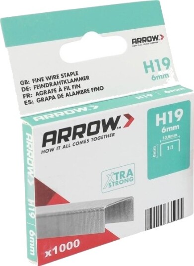 Arrow Arrow Tool Group 381945 Fin Tråd Stifteklemmer 1000 Stk