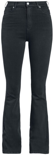 Dr . Denim Jeans Moxy Flare XS til XL Damer svart