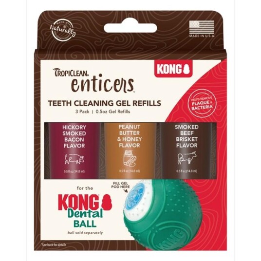 Tropiclean Enticers Teeth Cleaning Gel Variety Pack 3 X 14.8 ml Tropiclean Enticers Teeth Cleaning Gel Variety Pack 3 X 14.8 ml