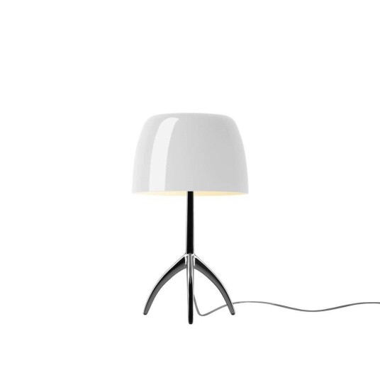 Foscarini - Lumiere Piccola Bordlampe E14 Svart Krom/Hvit