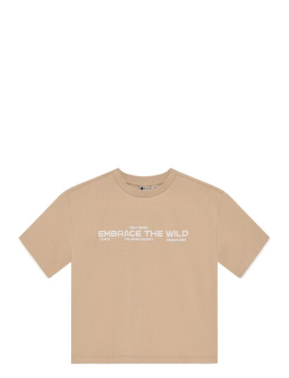 Daily 7 Oversized T Shirt Artwork Beige 134