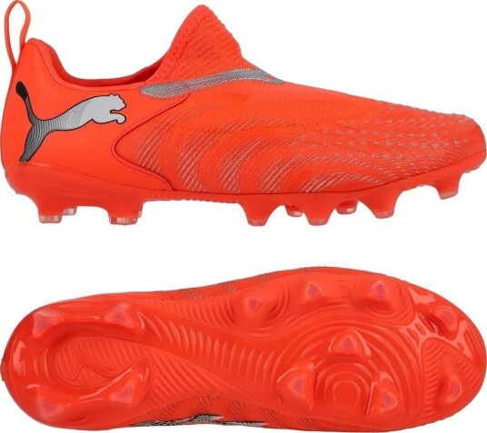 PUMA Future 9 Match Laceless FG/AG Unleashed rød/PUMA White/PUMA Svart/PUMA Sølv Barn størrelse 37