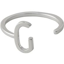 Design Letters Ring Silver A-Z G