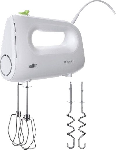 Braun MultiMix 1 Håndmikser 400W Hvit med Eltekrok