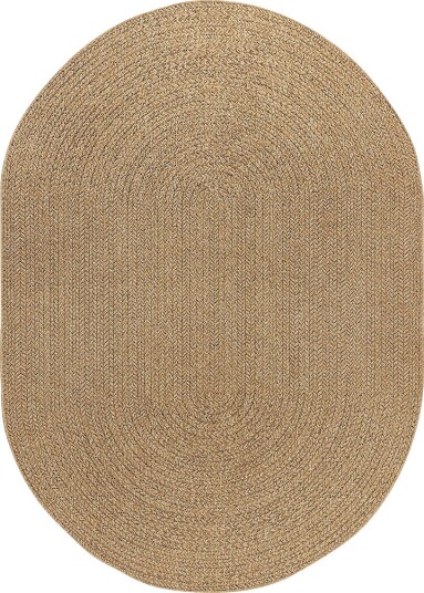 KM Home   Flatvevd teppe Natural   Natur