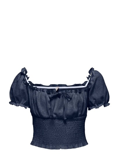Kids Only Koghillary Aop Smock S/S Top Cs Jrs Navy 146 152