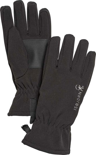 Isbjörn Of Sweden Kids' Trail Softshell Finger Glove Black 11 18yr