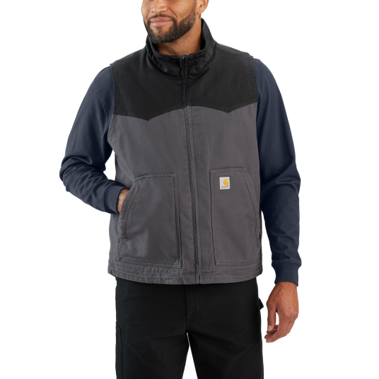 Carhartt Montana duck Vest Herre Shadow/black L Carhartt Montana duck Vest Herre Shadow/black L
