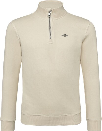 Gant Kids Shield Half Zip Sweatshirt CREAMED WHITE 128