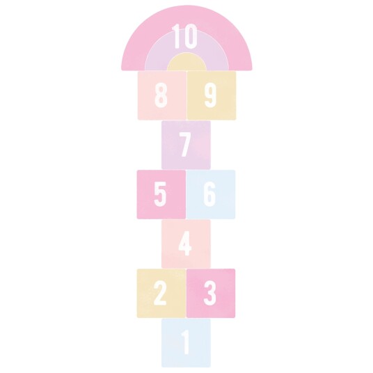 Gulvklistremerke Hopscotch / Rosa