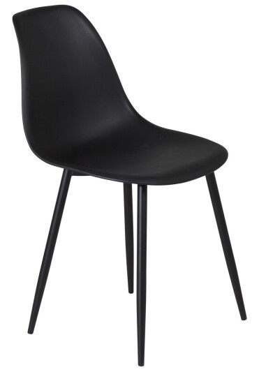 Venture Design Polar spise stol Svart Plast/svart Svart