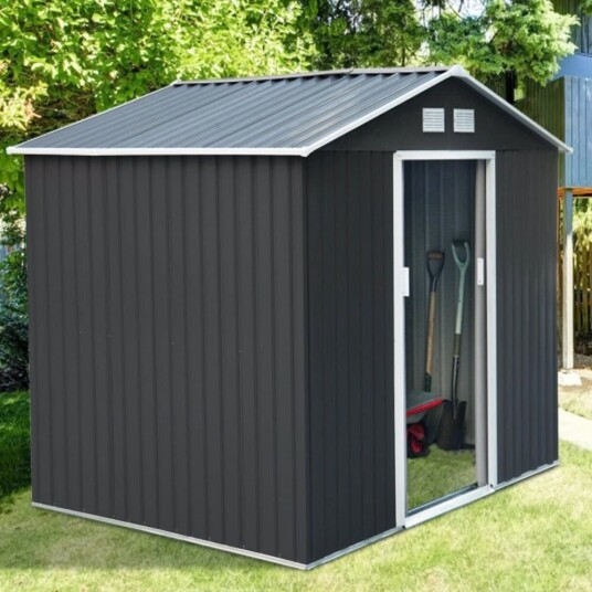 Metalcraft Redskapsbod 5,3m² Dobbel skyvedør Base inkludert Metalcraft Redskapsbod 5,3m² Dobbel skyvedør Base inkludert