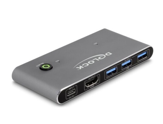 Delock 18647, 7680 X 4320 Piksler, 8K Ultra Hd, Antrasitt Delock 18647, 7680 X 4320 Piksler, 8K Ultra Hd, Antrasitt