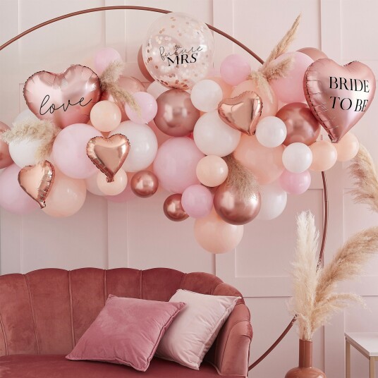 Ginger Ray Ballongbue Bride To Be Roségull Miks