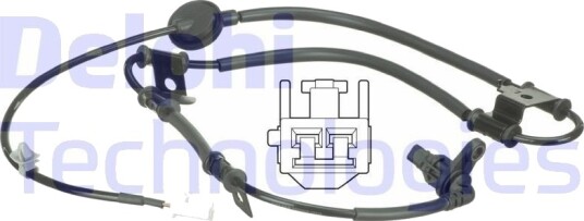 DELPHI SS20509 Sensor ABS DELPHI SS20509 Sensor ABS