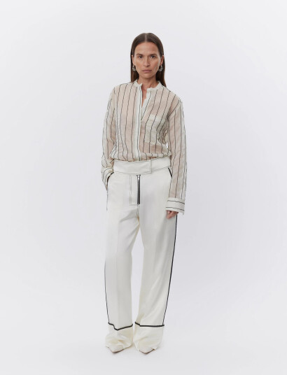 Day Birger et Mikkelsen Yrsa - Sheer Stripe - Cream - 34 Day Birger et Mikkelsen Yrsa - Sheer Stripe - Cream - 34