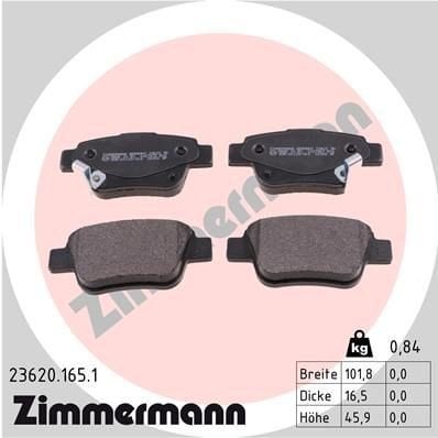 Bremseklosser ZIMMERMANN 23620.165.1