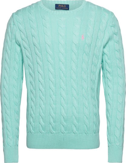 Polo Ralph Lauren Cable Knit Cotton Sweater Green S Polo Ralph Lauren Cable Knit Cotton Sweater Green S