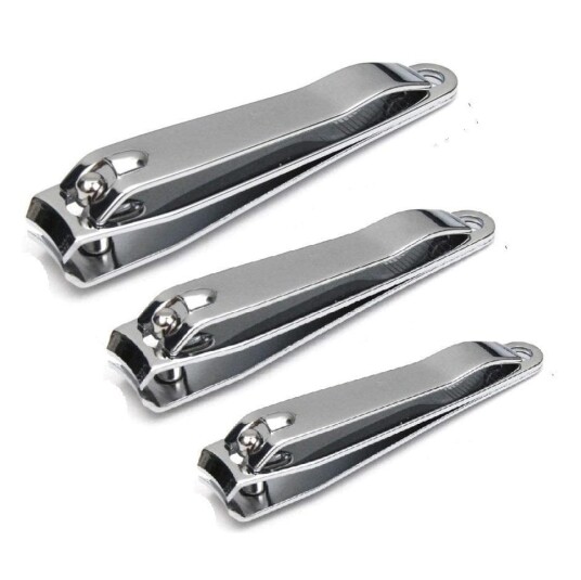 3Pack Effektiva Nagelklippare i rostfritt stål 6,8 5,2 o 4,7cm