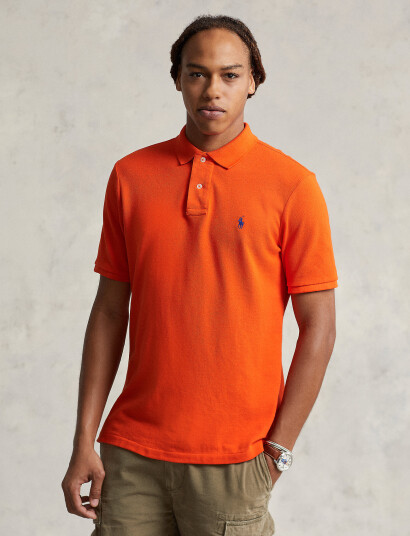 Polo Ralph Lauren The Iconic Mesh Polo Shirt   Orange   XS