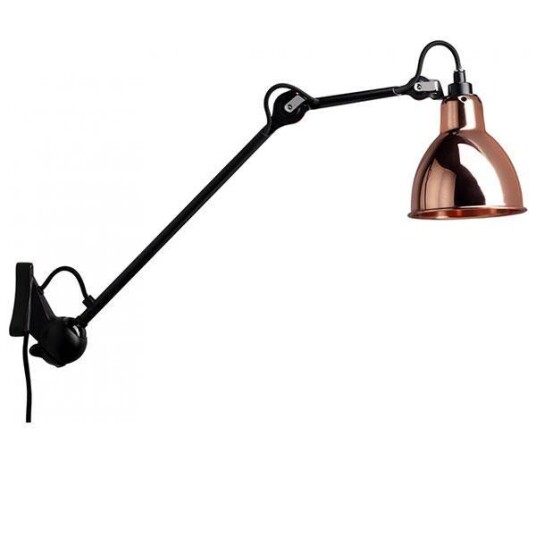 Lampe Gras N222 Vegglampe Matt Sort & Kobber Lampe Gras N222 Vegglampe Matt Sort & Kobber