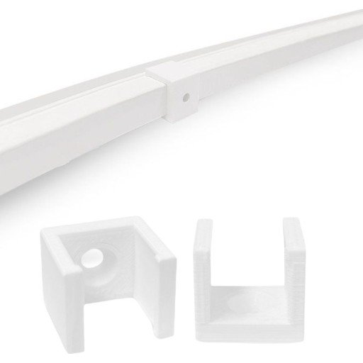 Light Solutions - Brakett for Philips Hue Outdoor Lightstrip - 10 stk. - Hvit Light Solutions - Brakett for Philips Hue Outdoor Lightstrip - 10 stk. - Hvit