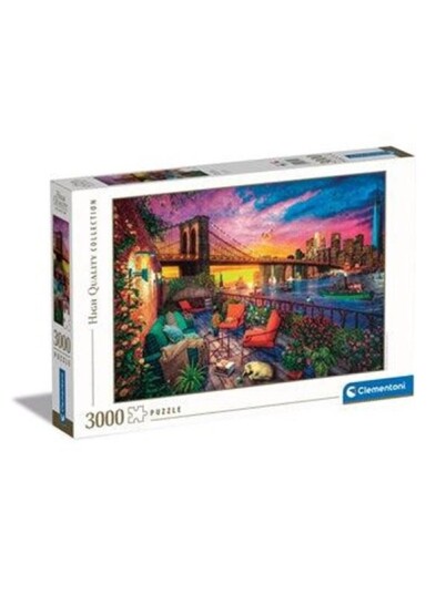 Clementoni Puzzle Manhattan Balcony Sunset 3000st. Gulv Clementoni Puzzle Manhattan Balcony Sunset 3000st. Gulv