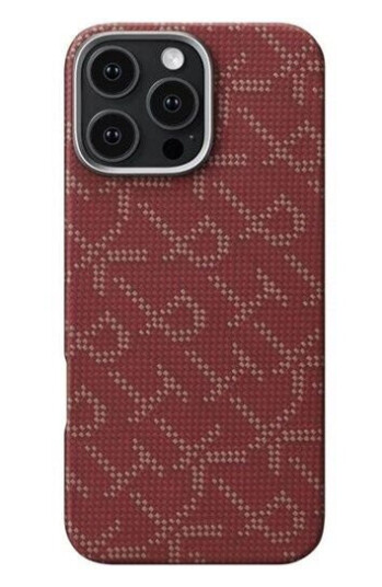 PITAKA Tactile Woven Case PTK Red/Gold - iPhone 16 Pro Max