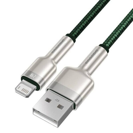 Baseus Cafule USB til Lightning Kabel 2.4A 1m Grønn