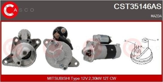CASCO CST35146AS Starter