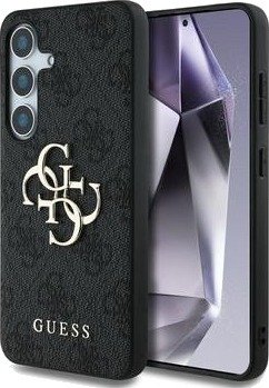 Samsung Galaxy S25 Guess 4G Big Metal Logo Hybrid-deksel - Svart