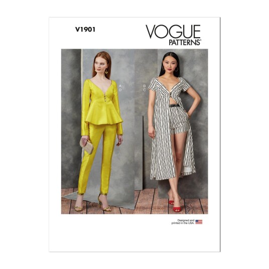 Vogue 1901 - Topp, Shorts & Bukse A5 (6-8-10-12-14)