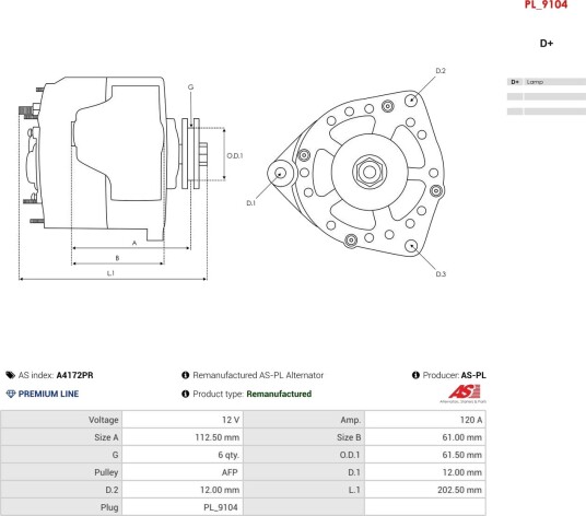 AS-PL A4172PR Dynamo