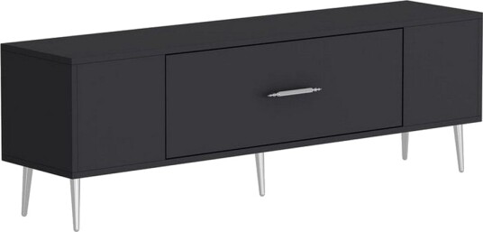Feynor TV-benk 150 cm - Antrasitt/Sølv