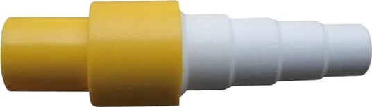 RETT TILKOBLING FOR STIVT RØR OG VANNSLANGE. FARGET TILKOBLING Ø32 MM.