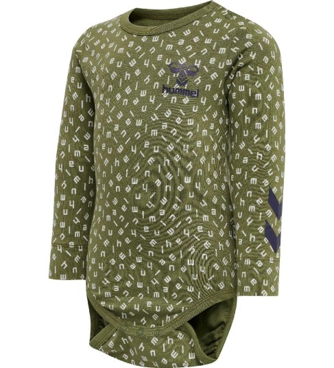 Hummel Body L/æ hmlConnor Capulet Olive 56 Langermet Body Grønn