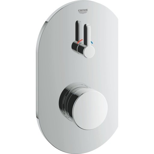 Grohe Eurosmart Cosmopolitian T dusjbat. Selvlukkende dusjbatteri m/vender, Krom