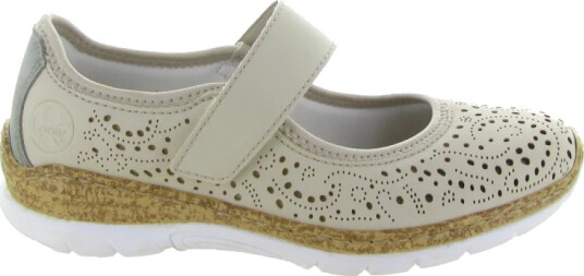 Rieker Dame Sko Beige 38 EU,