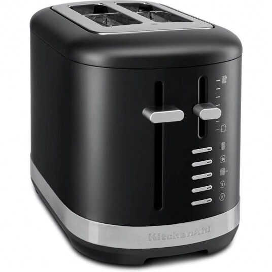 Kitchenaid 5KMT2109EBM Brødrister Matt Sort med Sju Innstillinger for Perfekt Bruning