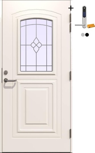 Ytterdør Gilje Dole med Yale Doorman Classic Home