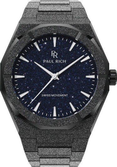 Paul Rich Frosted Star Dust II Black PR20205 - Herre - 43 mm - Analog - Kvarts urverk - Mineralglas Paul Rich Frosted Star Dust II Black PR20205 - Herre - 43 mm - Analog - Kvarts urverk - Mineralglas