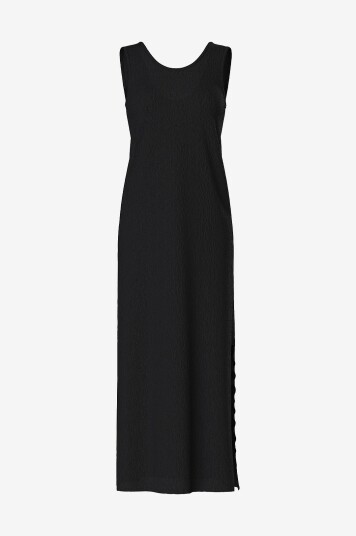 Pieces Maxikjole pcFlora SL Maxi Dress Jrs BC Svart