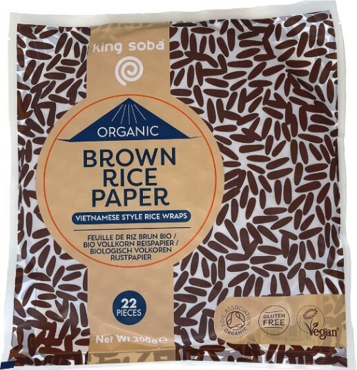 King Soba Fullkorn Ris Papir Øko - 200 g King Soba Fullkorn Ris Papir Øko - 200 g